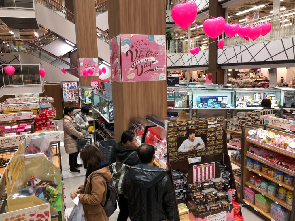 イオン加古川店のバレンタインコーナー
